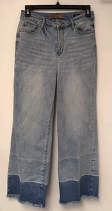JUDY BLUE Jeans Damen 5/27 Wide Leg Crop High Waist helle Waschung - Bild 1 von 5