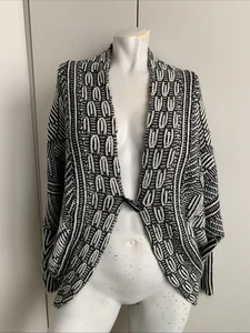 Harve Bernard gray women’s medium knit cardigan one button sweater long sleeve  - Picture 1 of 4