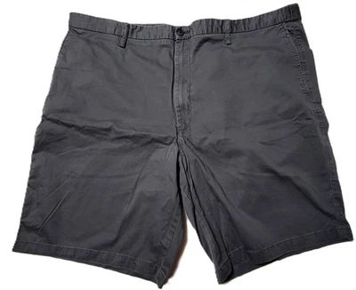 Claiborne Big Mens Shorts ~ Dark Gray ~ Flat Front Size 50 ~ Nice ~ Y2K - Image 1 of 4