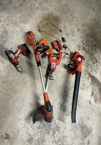 BLACK AND DECKER (18V) FIRESTORM TOOL SET LOT - 2 Drills, Leaf Blower, Saws all - Picture 1 of 6