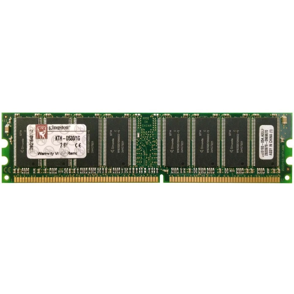 Kingston DDR1 1GB 400MHz PC3200 RAM Memory Module DDR DIMM Refurbished - Image 1 of 1