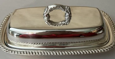 PRATO DE MANTEIGA COBERTO CROMADO com INSERÇÃO DE VIDRO Starburst - Imagem 1 de 4