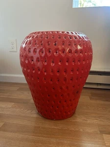 TJMaxx CottageCore Rare TikTok Viral Strawberry Stool/End Table - Picture 1 of 3