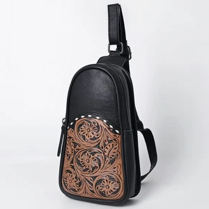 OH Ohlay Bags OHG188A Sling Hand Tooled Echtleder Damentasche Western - Bild 1 von 7
