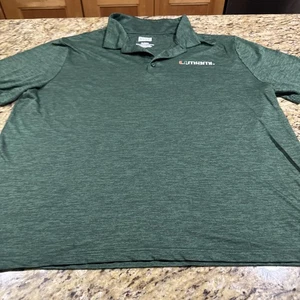 University of Miami Hurricanes Poloshirt Box Sitz Kleidung grün Herren XL schön - Bild 1 von 9