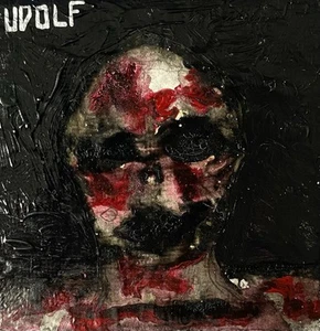 “Head” original horror art watercolour, gouache & acrylic paint on small canvas - Picture 1 of 2