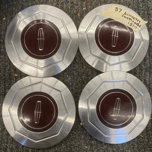 1987 Lincoln Continental Center Cap 15 Inch Good Condition (Set Of 4) - Picture 1 of 9