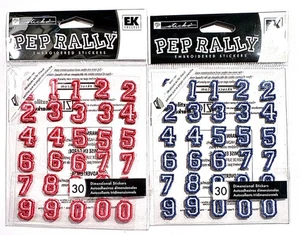 Embroidered Numbers Sticko Stickers Scrapbooking Card Making Embellishment - Picture 1 of 1