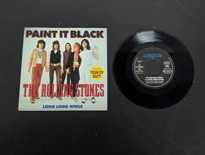 The Rolling Stones Paint It Black Long Long While 45 Single 1990 Europe - Picture 1 of 5