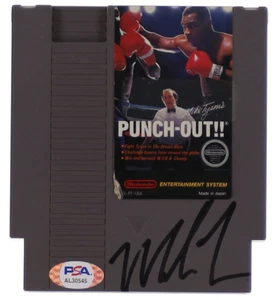 Mike Tyson Signed NES Punch-Out!! Nintendo Video Game - PSA & Tyson Hologram - Picture 1 of 4
