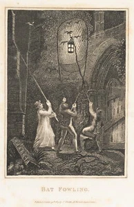 Caccia ai pipistrelli, 1813, acquaforte romantica caccia 1800-1849 sconosciuta (XIX secolo) - Foto 1 di 5