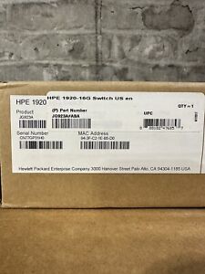HP JG923A 1920-16G 16 Port Gigabit Ethernet Network Switch Brand New In Box 🇺🇸