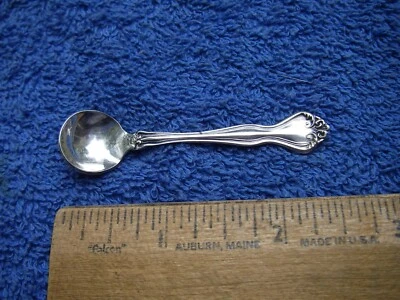 Buena CUCHARA DE SAL WESTMORLAND Sterling GEORGE & MARTHA (1940) Patrón - Sin Mono Foto 1 de 4