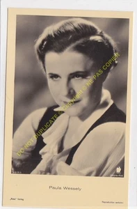 RPPC FOTO STAR PAULA WESSELY Foto VIKTORIA FILM Edit ROT - Bild 1 von 2