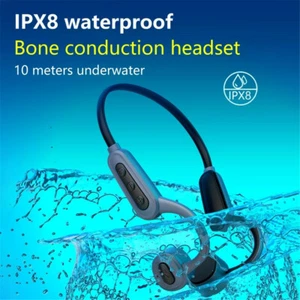 Bluetooth Headphone Waterproof Sport Neckband Wireless Earphones Bone Conduction - Photo 1 sur 16