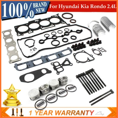 G4KC 2.4L Engine Rebuild Overhaul Kit For Hyundai Sonata KIA Optima Rondo - Image 1 of 4