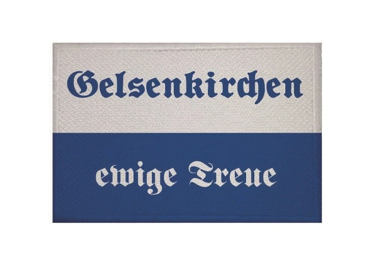 U24 Aufnäher Gelsenkirchen ewige Treue Fahne Flagge Aufbügler Patch 9 x 6 cm