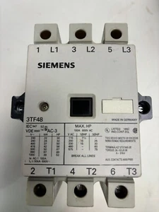 Siemens 3TF48 AC Contactor 120V Coil Free Ship - Picture 1 of 2