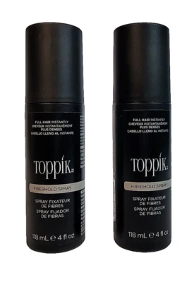 2 PACK Toppik Fiberhold Hair Spray  4oz EA especially for fixing Hair Fibers - Image 1 of 3