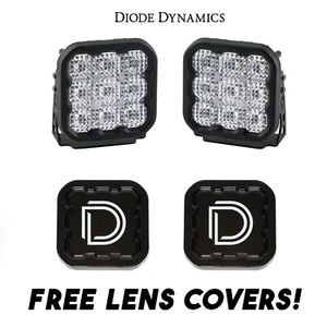 Diode Dynamics SS5 Pro LED Flood Light Kit w/ Multi Backlight Colors & Covers - Picture 1 of 9