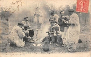 CPA Fête des Bergers Landais dans la Lande - Le repas (1905) - Imagen 1 de 2