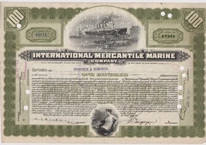 International Mercantile Marine Aktienzertifikat New Jersey oliv - Bild 1 von 1