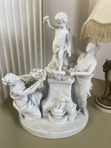 SEVRES French Antique Bisque Porcelain Large Figure Etienne Maurice Falconet - Picture 1 of 16