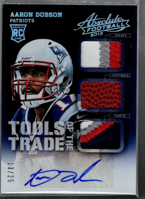 B5175- 2013 Absolute Tools of Trade Material Autographs Prime #1 Aaron Dobson/25 - Image 1 of 2
