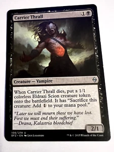 MTG Magic The Gathering Battle for Zendikar Carrier Thrall Uncommon LP - Picture 1 of 2