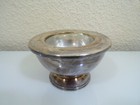 WOLFF  Kaviarschale mit Glaseinsatz 13 cm versilbert 90er TOP-Zustand !
