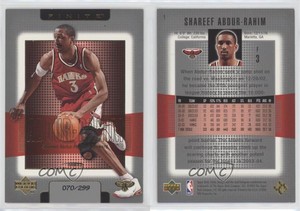 2003-04 Upper Deck Finite Gold /299 Shareef Abdur-Rahim #1