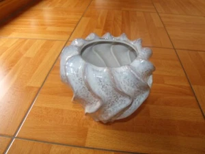 H&M Vase Steingut weiß/beige glasiert - Bild 1 von 2