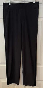 Women's Black Athleta Ribbed Sides Pant - Size 8 Elastic Waist - Picture 1 of 4