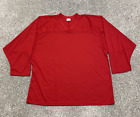 CCM Hockey Goalie Jersey Mens Large Red Practice Warm Up Camp Beer League Plain