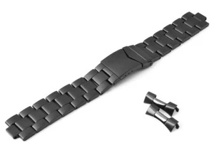 Poljot Aviator Edelstahlarmband Stainless steel bracelet 20 mm PVD schwarz - Bild 1 von 4