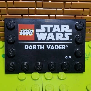 Lego 6180PB141 Tile Modified DARTH VADER Black 75304 Darth Vader Helmet - Picture 1 of 1