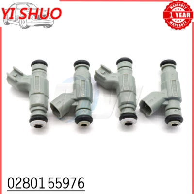 PACK 4x INYECTORES DE COMBUSTIBLE 0280155976 2000-2003 CHRYSLER DODGE 2.0L 2.4L L4 Foto 1 de 4