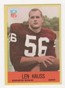 1967 PHILADELPHIA GOMMA CALCIO LEN HAUSS WASHINGTON REDSKINS #184 - Foto 1 di 2