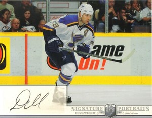 2006-07 BAP PORTRAITS - DOUG WEIGHT  8 X 10  SHORT PRINT AUTOGRAPHED PHOTO