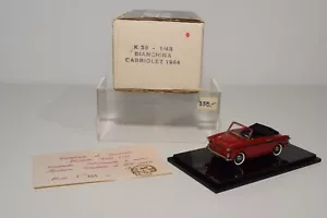 B7 1:43 KLAXON K30 K 30 AUTOBIANCHI BIANCHI CABRIOLET 1964 ROSSO VNMIB - Foto 1 di 18