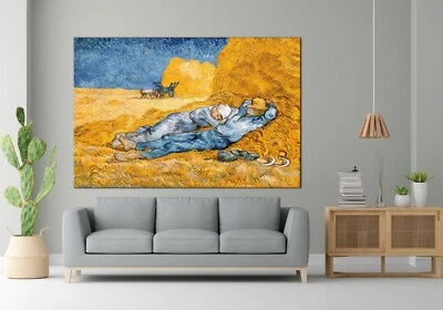 Винсент Ван Гог Сиеста, настенное искусство Сиесты, холст Ван Гога, принт Ван Гога - Изображение 1 из 4