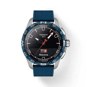 Tissot T-Touch Connect Solar Blue Textile Strap Men's Watch T1214204705106 - Picture 1 of 5