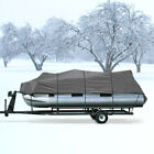Waterproof Pontoon Storage Cover 20'-24' Beam 102" Gray-Includes 4 Support Poles