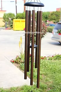 LARGE 60" WIND CHIME BROWN 60" LARGE WIND CHIME Deep tone - Picture 1 of 7