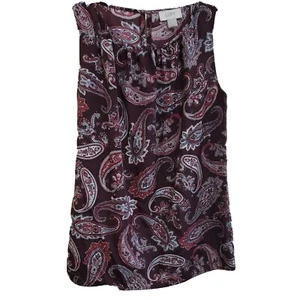 Top sin mangas Ann Taylor Loft talla XS trabajo carrera cachemira - Imagen 1 de 7
