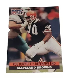 1991 Pro Set #471 Rob Burnett RC Rookie Cleveland Browns carta calcio - Foto 1 di 14