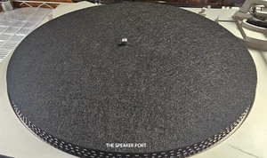 Record Player Turntable Platter Mat Slipmat 12" Diameter / 3mm Thick Black Felt - Picture 1 of 4