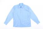 Matalan Boys Blue Cotton Basic Button Up Size 14 15 Years Collared Button