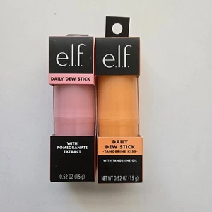 e.l.f. Cosmetics Daily Dew Stick Bundle Pink Orange Cooling Highlighter Stick - Picture 1 of 6