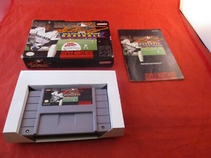 Ken Griffey Jr. Presents Major League Baseball Super Nintendo SNES COMPLETE Box